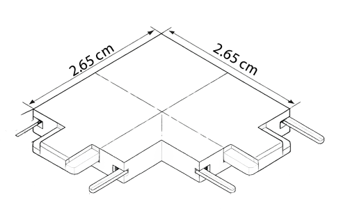 HORIZONTAL CORNER CONNECTOR